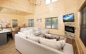 TV, fireplace, video games - Smoky Mountain Oasis - Brand new build! Plus indoor pool, hot tub, game room, and more! (Pigeon Forge)