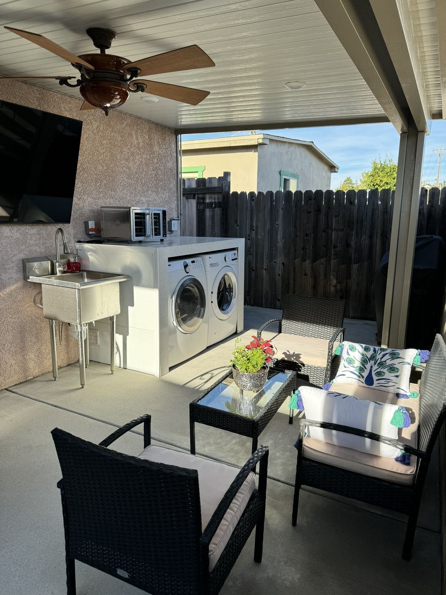 Covered patio