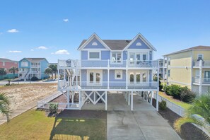 Exterior - "Almost Heaven" Is a 4 Bedroom, 3 Bathroom Home with a Community Pool! (Holden Beach)