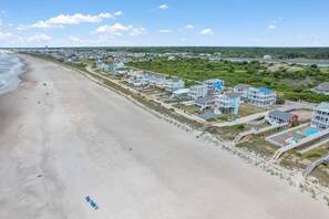 在海滩