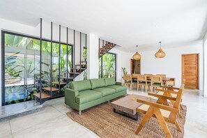 Premium Villa | Living area | 32-inch Smart TV with cable channels - Terrace B3 Villa by Betterplace (Canggu)