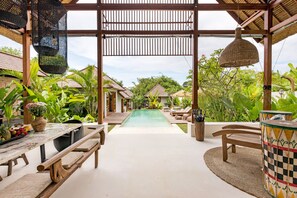 Luxury Villa, 4 Bedrooms, Private Pool | Living area - Villa Chempaka by Alfred in Bali (Kerobokan)