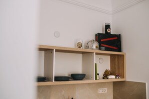 Executive Apartment | Private kitchen | Coffee/tea maker, electric kettle, dining tables - Art Deco Old Town Square Apartments by DuHomes (Dubrovnik)