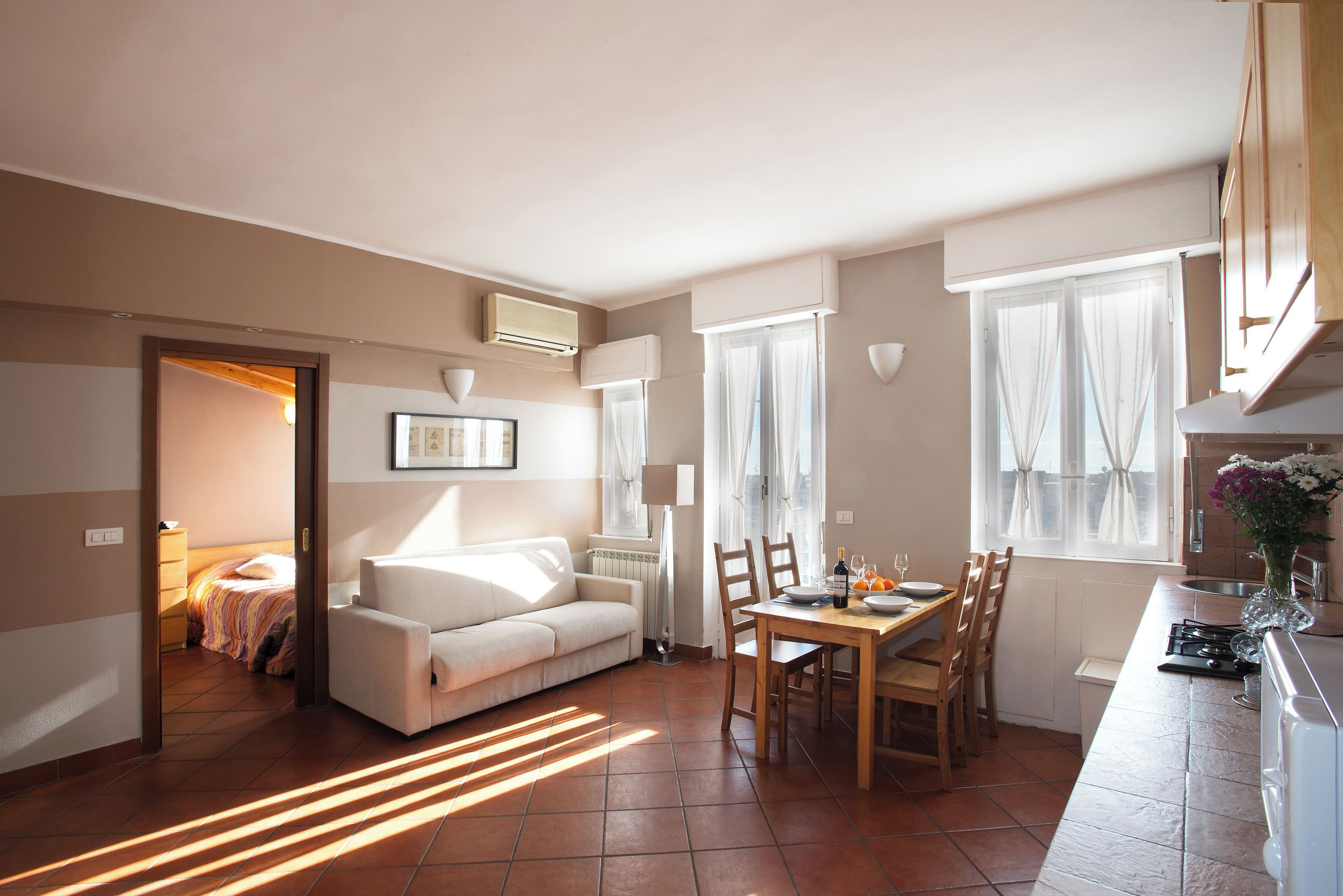 Apartment, 2 Schlafzimmer, Balkon, Stadtblick | Wohnbereich