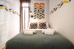 1 soverom, strykejern/-brett, wi-fi (inkludert) og sengetøy