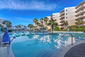 Piscine extérieure, piscine chauffée