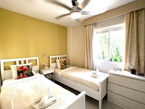 2 bedrooms, in-room safe, iron/ironing board, free WiFi