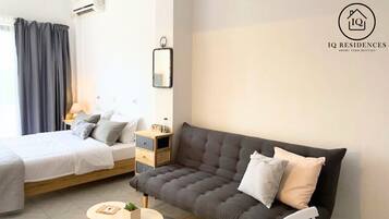 IQ Malamo Studio No.1 Lambi Beach | Área de estar | TV LED 32 polegadas com canais a cabo