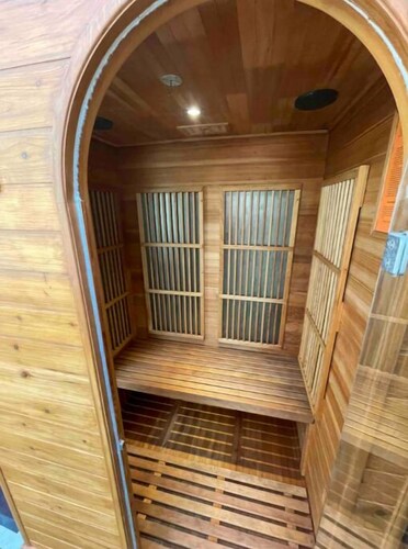 Chalet avec piscine et spa : Hammam jacuzzi sauna 3h/j
