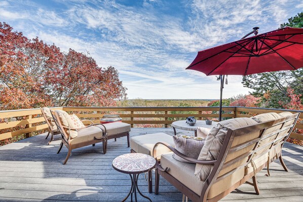 House (3 Bedrooms) | Front of property - Lake Whitney Cabin w/ Hot Tub & Fire Pit! (Morgan)