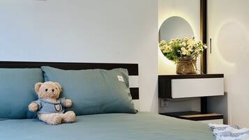 2 bedrooms, free minibar, in-room safe, individually decorated