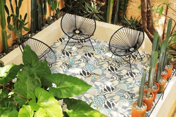 Apartamento design, 1 quarto, terraço, vista para o jardim | Vista para o jardim