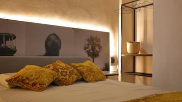 Appartement Design, 1 grand lit, cuisine, vue ville
