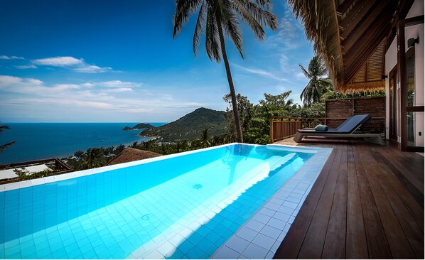 Villa Luxe, vue mer | Piscine | Piscine extérieure, chaises longues