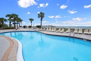 A heated pool - Azure #115 - Beautiful Poolside 4 Bd Beachfront Condo (Fort Walton Beach)