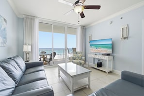 Smart TV - Azure #413 | Gulf Front 3 Bd w/3 Kings & Seasonal Beach Service Included! (Fort Walton Beach)
