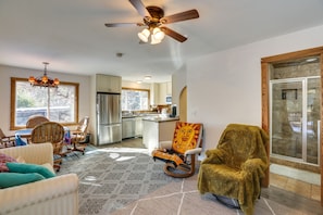 TV, fireplace - 7 Mi to Downtown Denver: Lakewood Gem w/ Deck! (Lakewood)