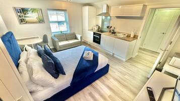 1 soverom, strykejern/-brett, wi-fi (inkludert) og sengetøy