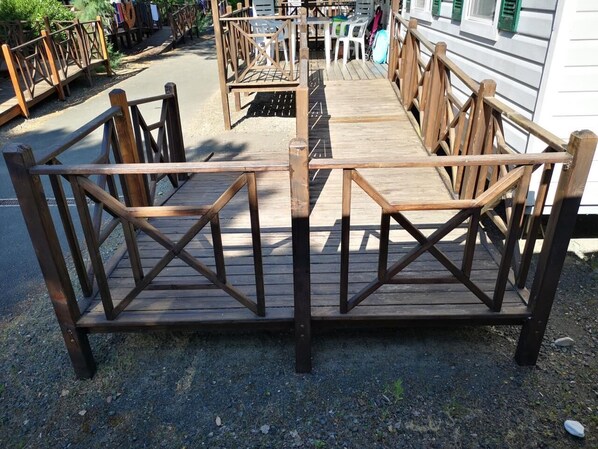 Property grounds - Vacation village Le Tamerici Mobilehome Costa Rei for 6 persons (Cecina)