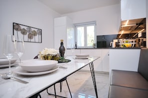 Apartment | Living area | 50-inch LED TV with cable channels, heated floors - LaMer Luxury Suite by Litto (Split)