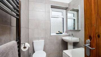Hair dryer, towels
