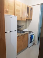 Apartamento exclusivo | Cocina privada | Frigorífico grande, microondas, horno y cafetera o tetera