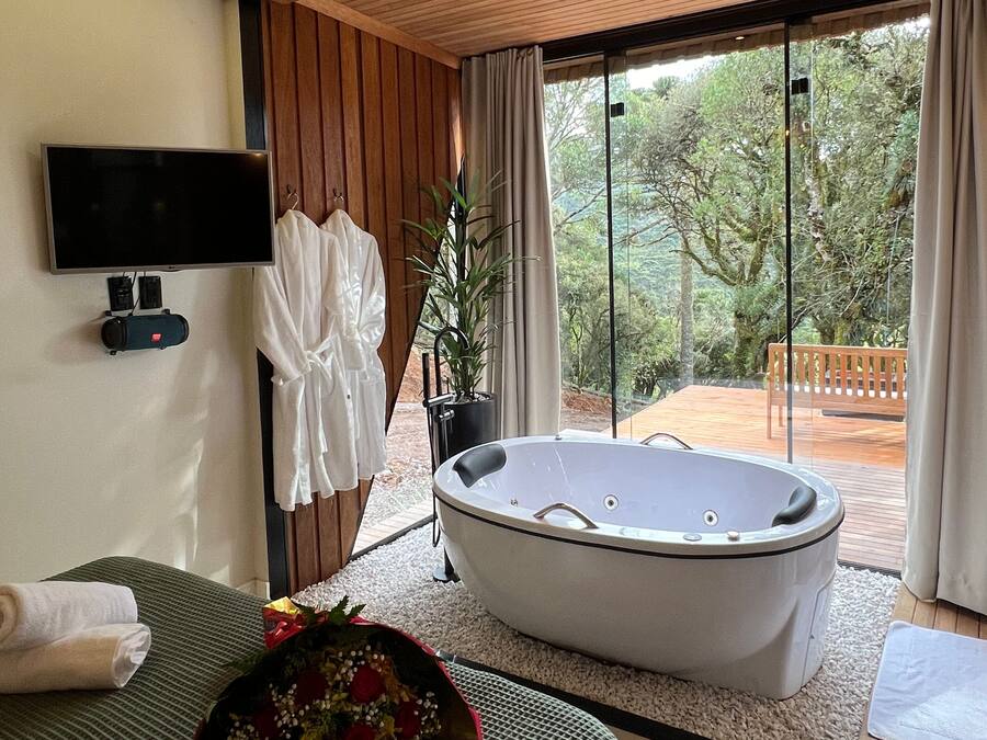 Romantische Ferienhütte | Wohnbereich