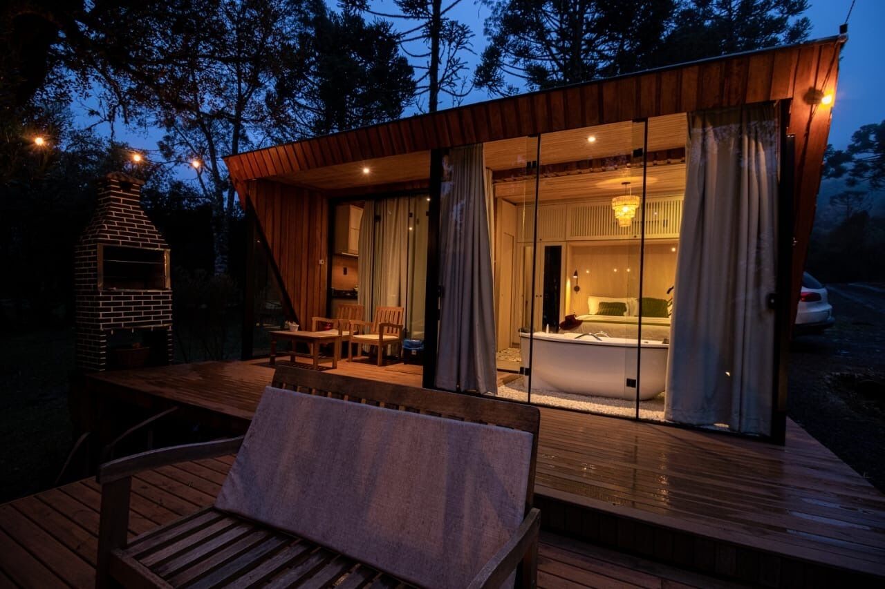 Cabana romântica | Frigobar, individualmente decorados, individualmente mobiliados