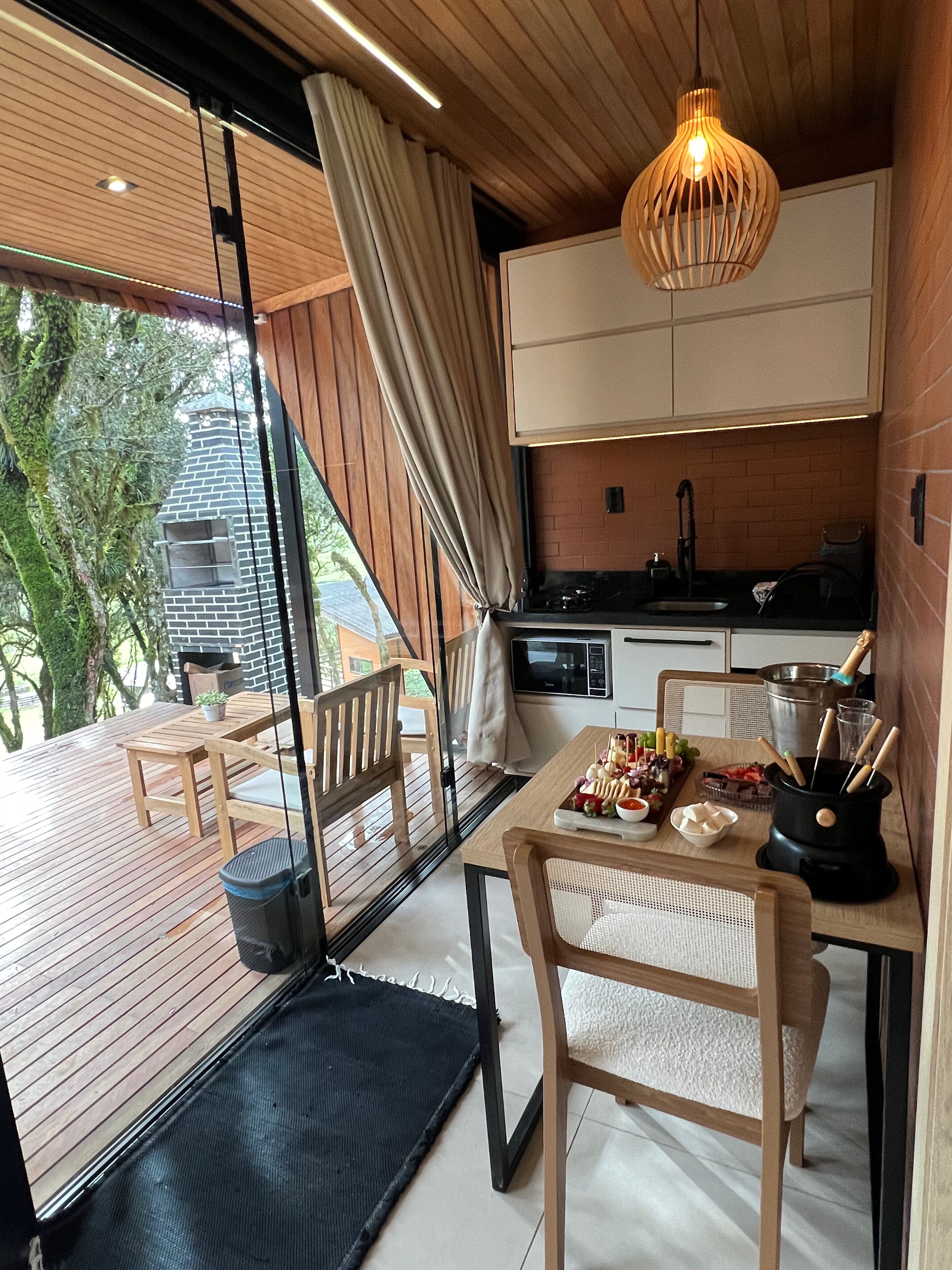 Romantic Cabin | Private kitchen | Dining tables