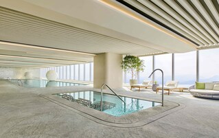 Indoor pool, open 6:30 AM to 10:30 PM, lifeguards on site
