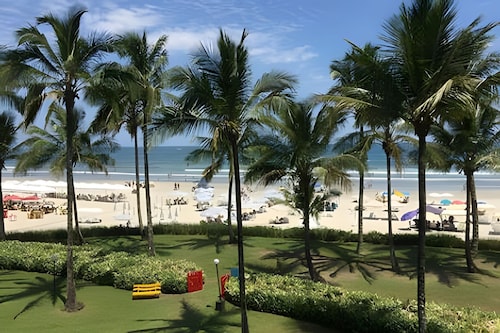 Riviera: M4 Giardino 44A, frente Praia, 4Dorms, 3Banh, 2Gar, Varanda Gourmet com Churrasqueira