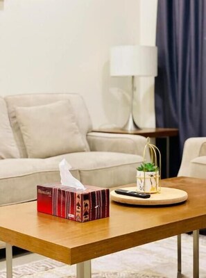 Living area - Noor 2 bedroom apartment for beautiful holiday (Muscat)