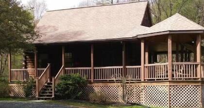 Log Cabin in Farm Country Setting