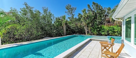 Una piscina climatizada