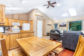 Interior - Cabin w/Covered Hot Tub, Firepit, EV, generator, 5 miles to Mt Rainier entrance (Ashford)