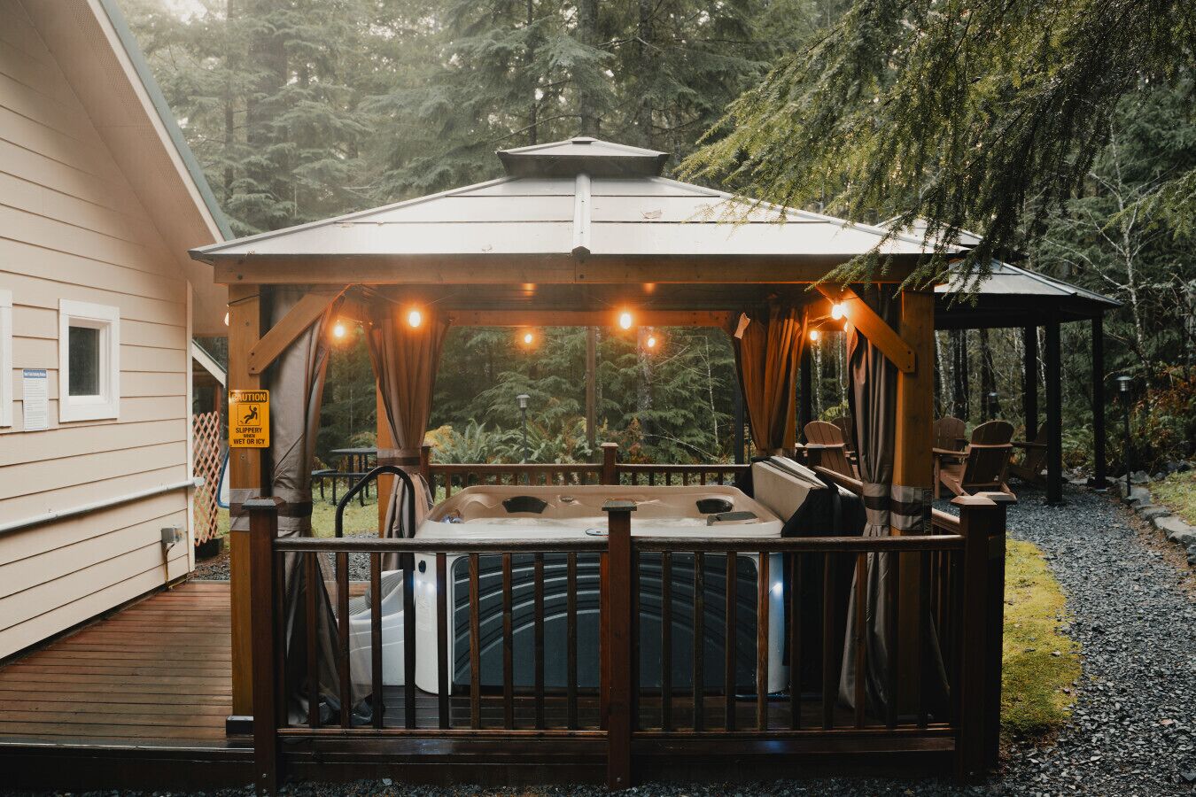 Idromassaggio all'aperto