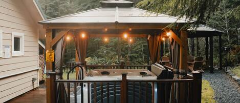 Idromassaggio all'aperto