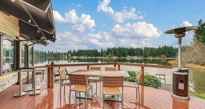 Dog-friendly storybook home in the trees with tennis, pickleball & beach access