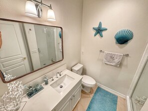 Hair dryer, towels