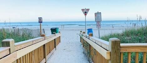 Accommodatie ligt op het strand