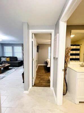 2 bedrooms, iron/ironing board, WiFi, bed sheets