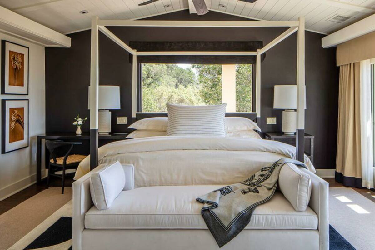 Egyptian cotton sheets, premium bedding, down comforters, free minibar