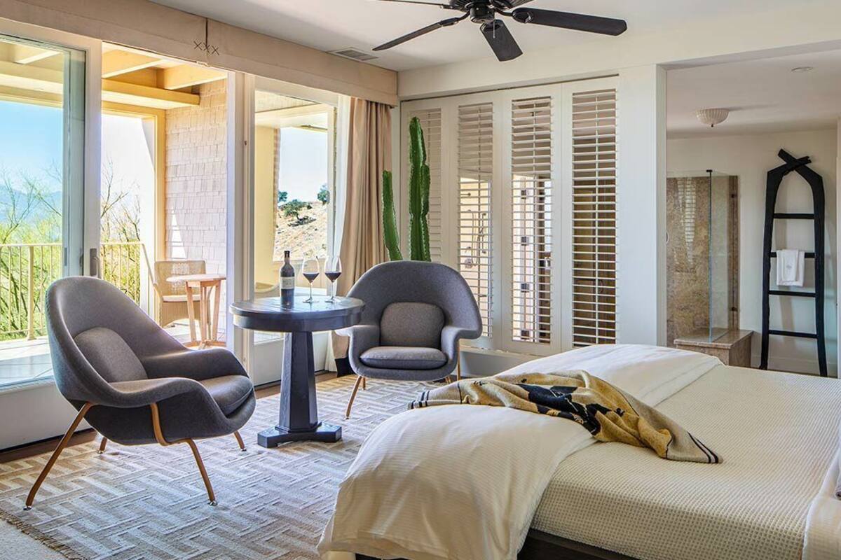 Egyptian cotton sheets, premium bedding, down comforters, free minibar