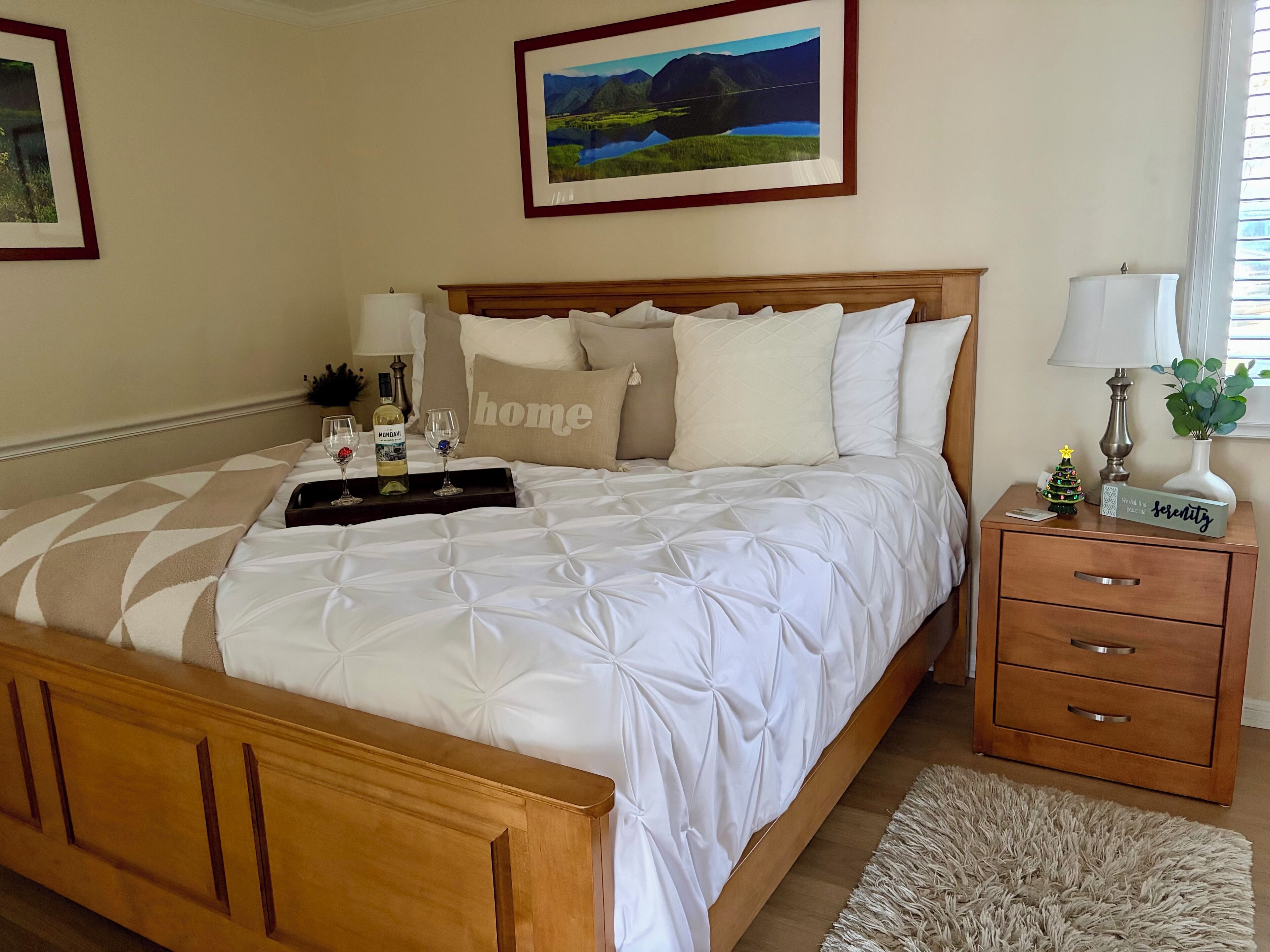 1 bedroom, iron/ironing board, travel crib, WiFi