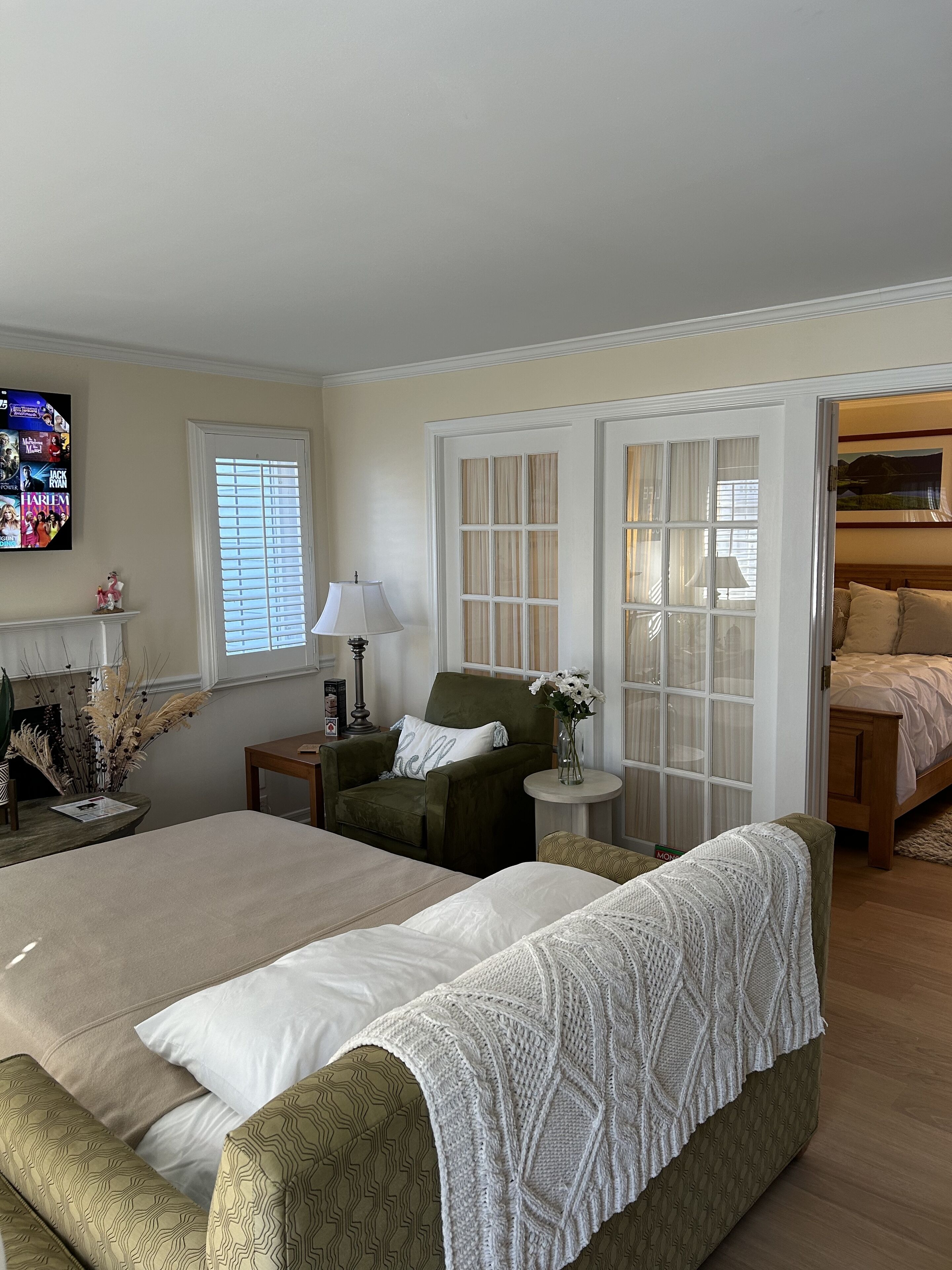 1 soverom, strykejern/-brett, reiseseng for barn og wi-fi