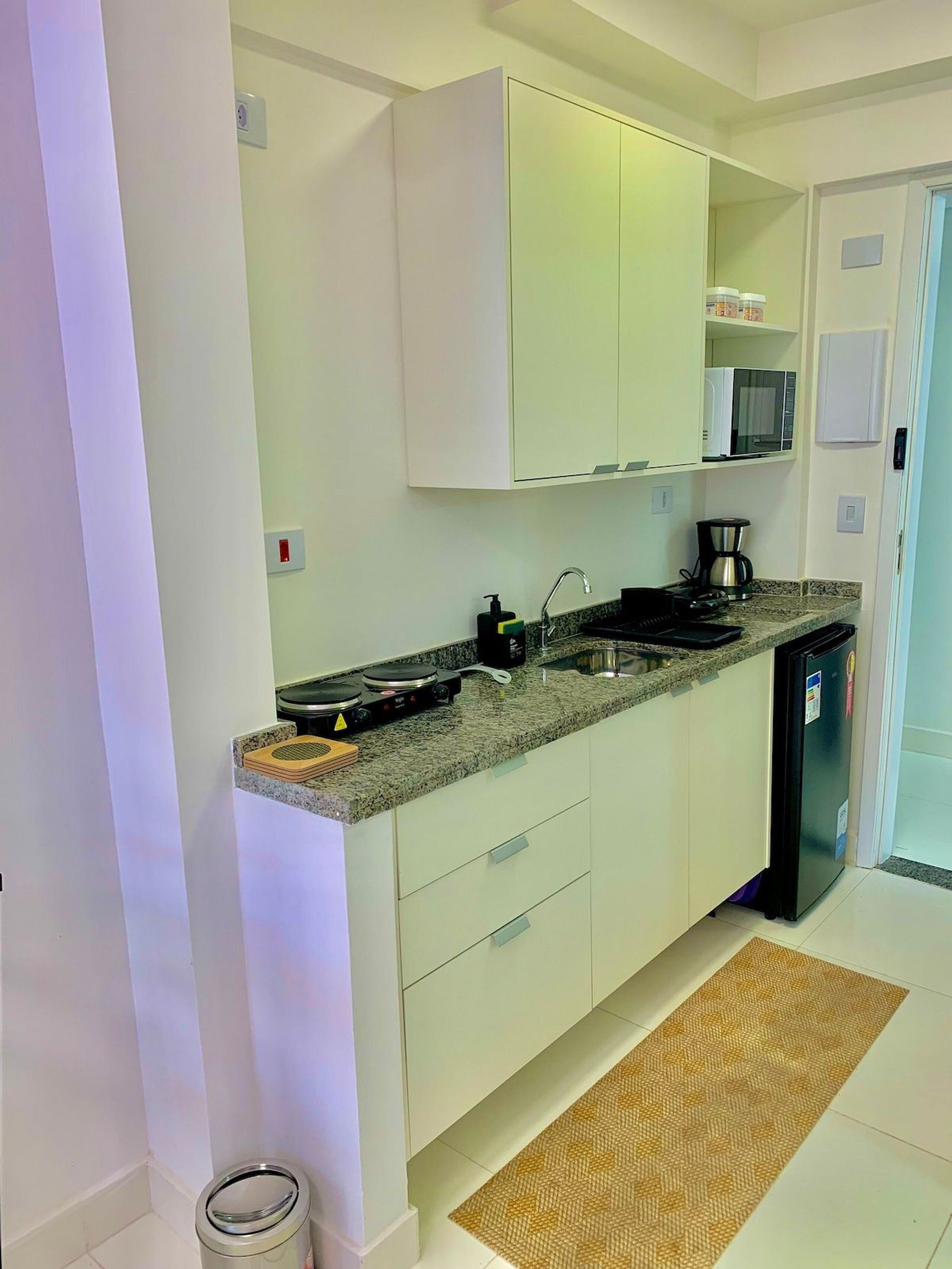 Apartment | Private kitchen | Mini-fridge, microwave, stovetop, blender