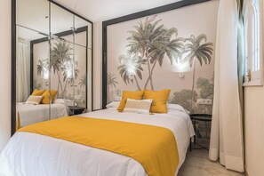 4 habitaciones, tabla de planchar con plancha, wifi y ropa de cama 