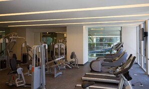 Apartment, 1 Bedroom, Patio, City View | Fitness facility