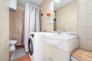 Shower, hair dryer