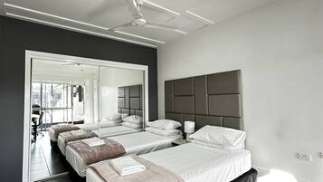 4 bedrooms, pillow-top beds, individually furnished, blackout curtains